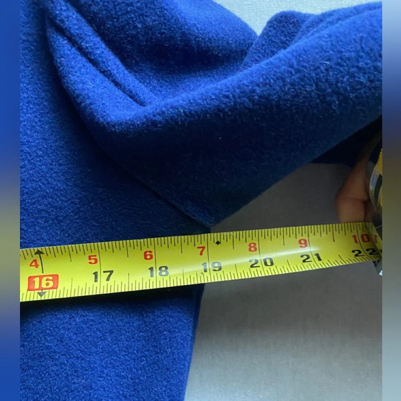 Aero wool blend double breasted button pea coat  Sz L - Picture 10 of 12